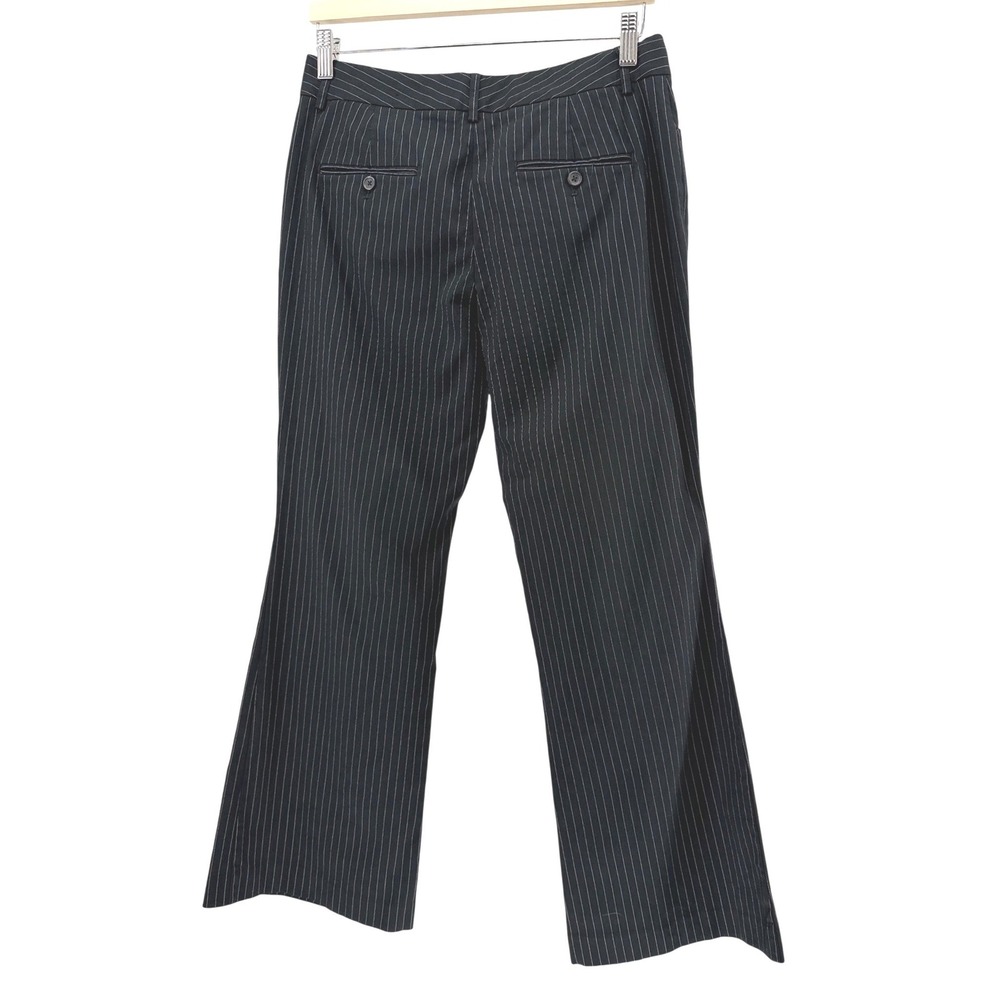 Express Design Studio Editor Black Pinstripe Wide Leg Officecore Dress Pants 4/S - Picture 6 of 10